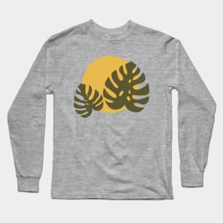 Tropical Leaves Long Sleeve T-Shirt